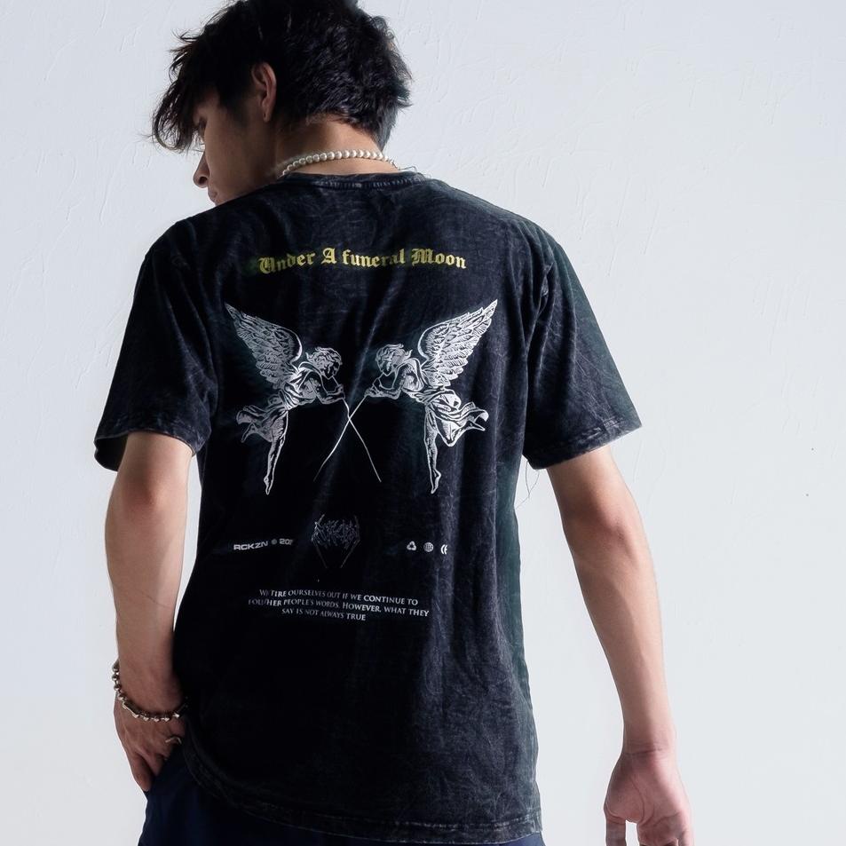 Harga TERMURAAH.. ROCKZONEINC. WASHED T-SHIRT -  DESCENDENTS  BLACK (Kaos Washing)