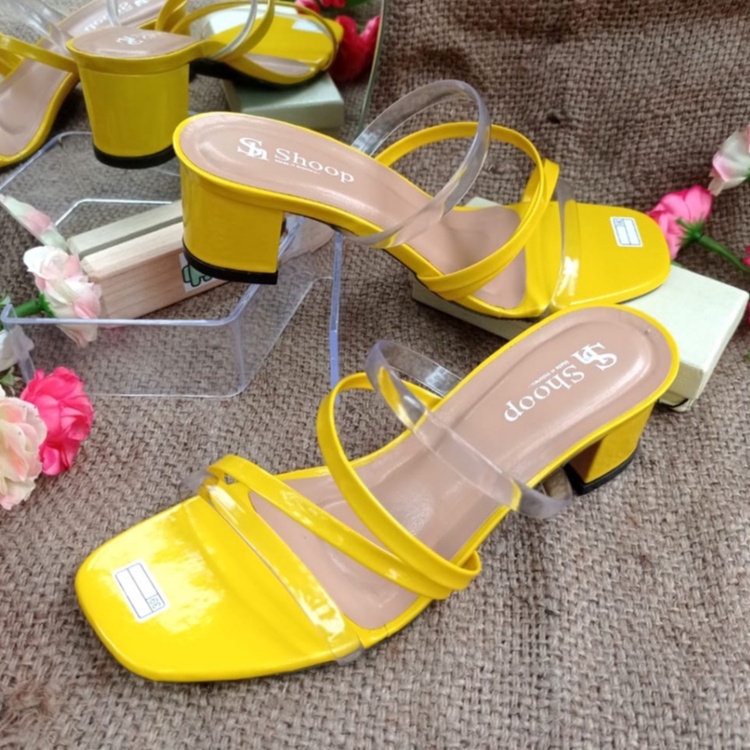 Sendal heels hak tahu 5cm