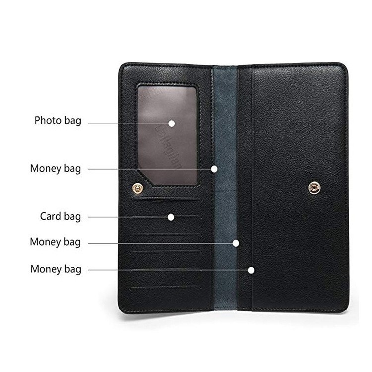 Dompet Wanita Panjang / Dompet Uang dan Kartu Muat Banyak / Dompet Panjang Slim / Dompet Wanita Warna Matte