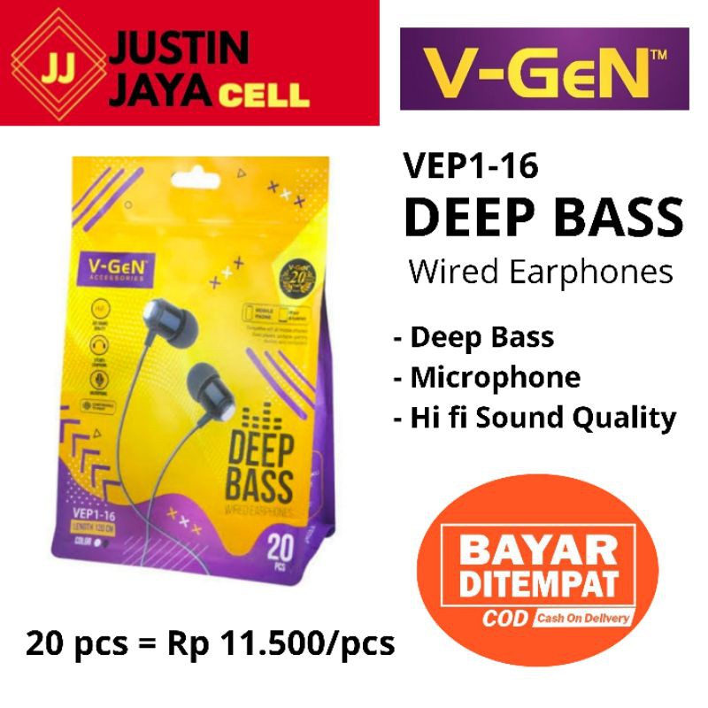 Headset VGen VEP1-16 Deep Bass Microphone