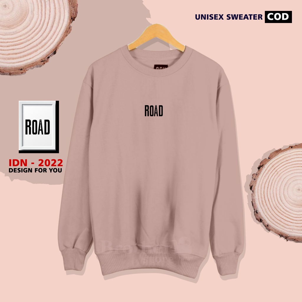 Brother Store - Sweater crewneck sweatshirt - ROAD