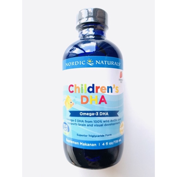 Nordic Naturals Children’s DHA 119ml, Minyak Ikan Cair Fish Oil Anak 1-6 Tahun
