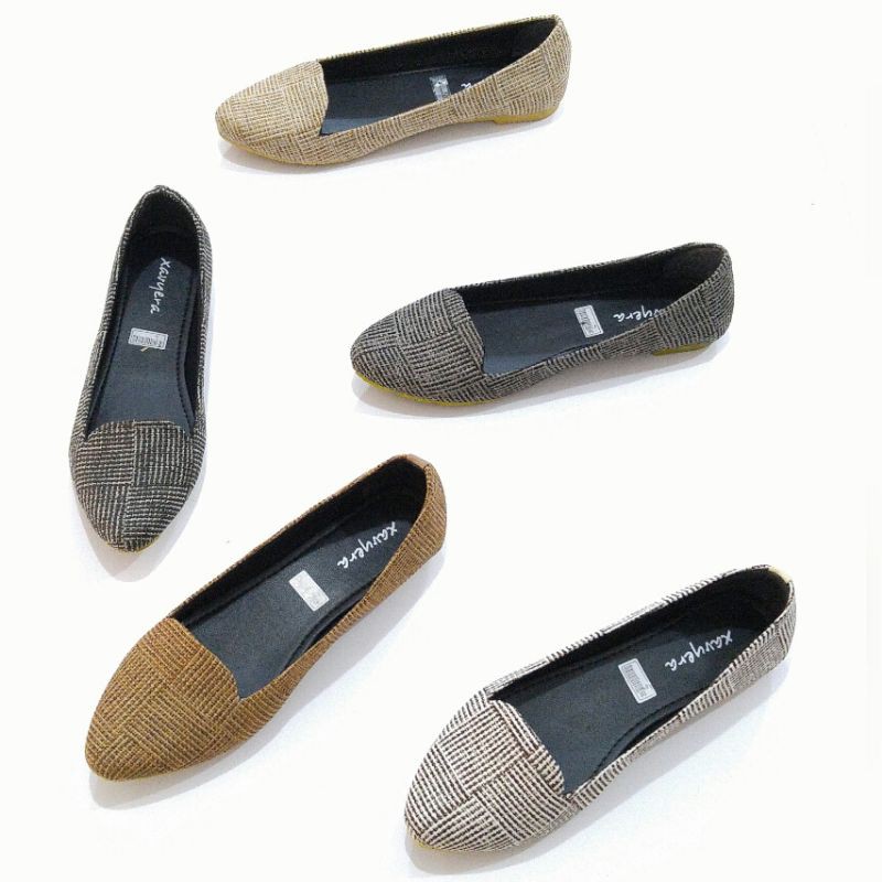 BORNEO BB01 SEPATU FLATSHOES BAHAN KANVAS