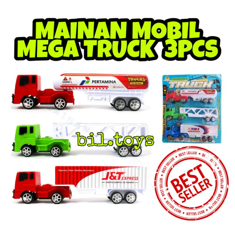 MAINAN ANAK LAKI LAKI MOBIL MEGA TRUCK 6367 BELI 1 DAPAT 3 MOBIL MOBILAN TRUCK BBM EKSPEDISI TRONTON