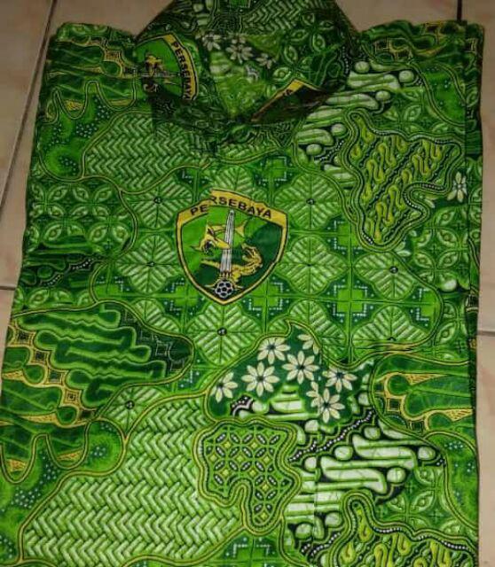 Kemeja Batik Persebaya Hem Bonek 1927 Cap Mesin Terbaru Lokal