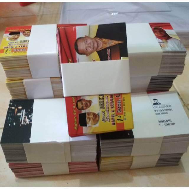 

cetak kartu nama 1sisi murah isi 100lembar