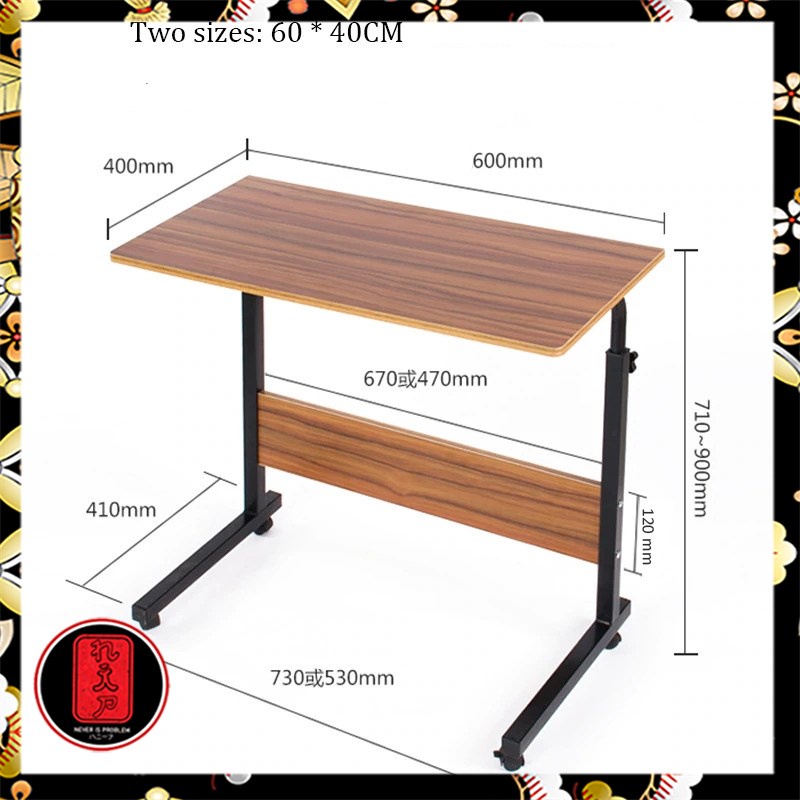 Meja Laptop Lipat Adjustable Portable Rotate Laptop Desk