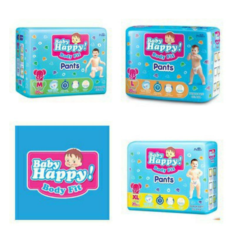 Baby Happy Pants & perekat S, M, L, XL 20