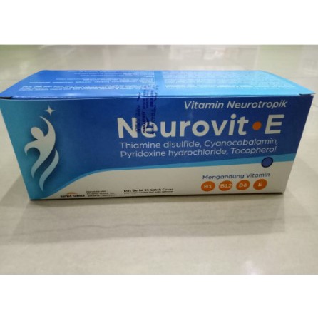 NEUROVIT E 100 TABLET VITAMIN SARAF KIMIA FARMA BPOM
