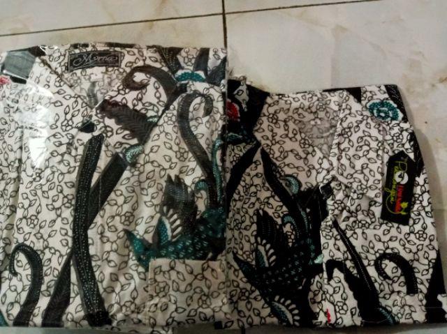 Kemeja Batik Pria Lengan Panjang Size M L Xl Xxl Bswart Batik Hrb026 Kenongo Hem Panjang Padi