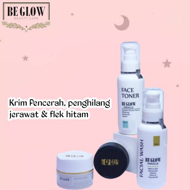 TERAMPUH!!!Beglow skincare - krim pencerah wajah - penghilang jerawat, bopeng & flek hitam