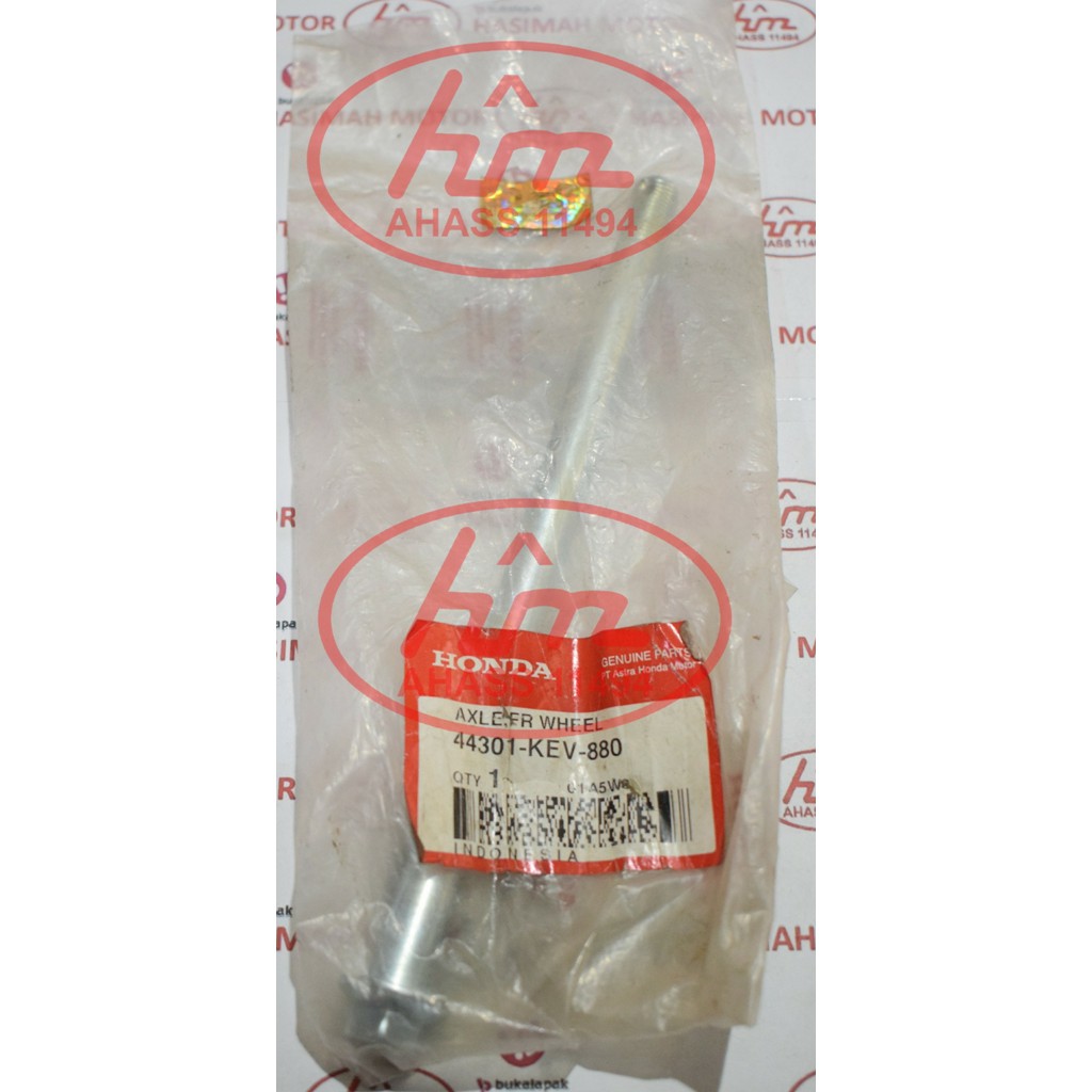 AS RODA DEPAN (AXLE FR WHEEL) HONDA SUPRA 1997-2002 - KODE PART; 44301KEV880
