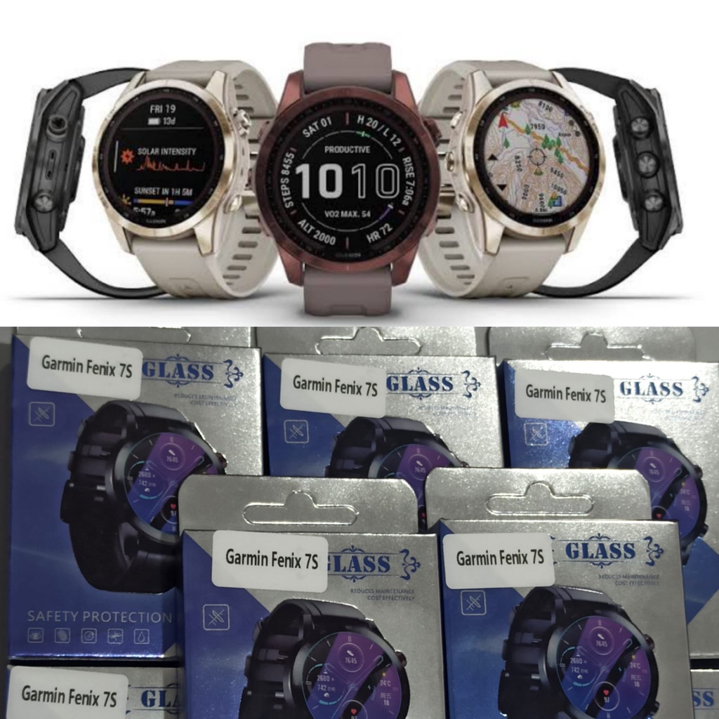 Tempered Glass GARMIN FENIX 7S 7 7X pelindung Layar SCREEN GUARD KACA