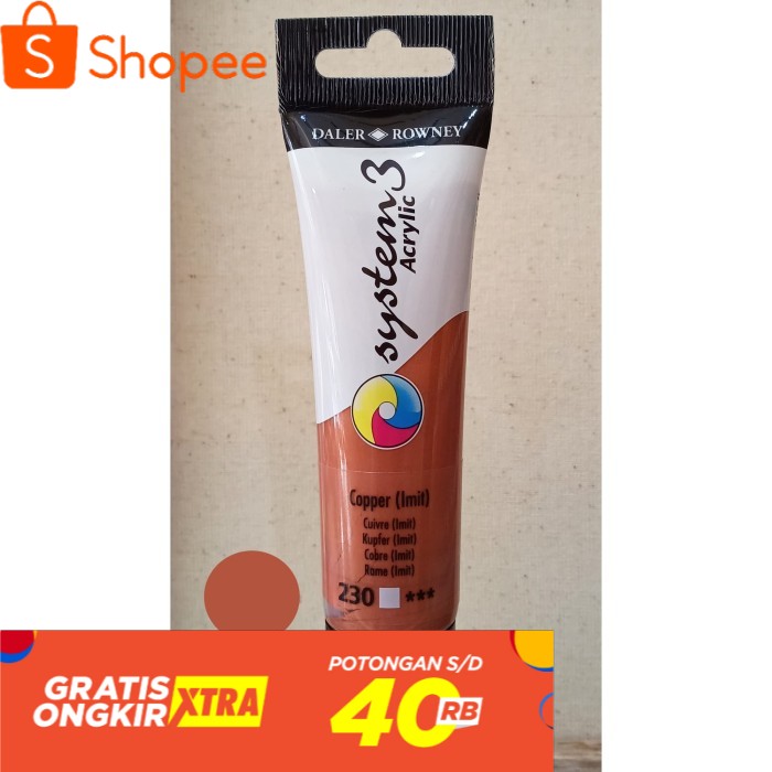 

Cat Akrilik System 3 59 ml warna Copper