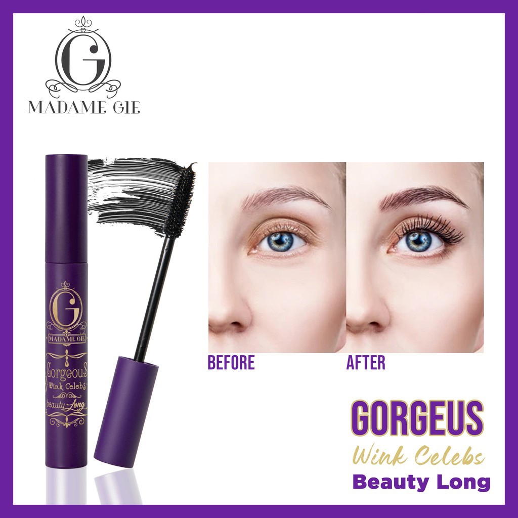 BEAUTY ESSENTIALS - D8050 Madame Gie Gorgeus Wink Celebs Beauty Long - MakeUp Maskara Waterproof