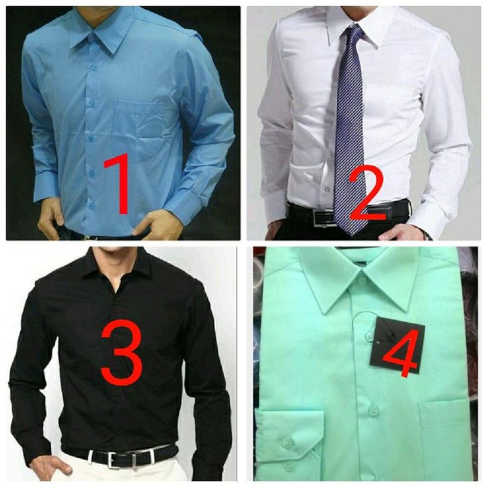 Kemeja Formal Pria Lengan Panjang Motif Garis-garis Vertikal Bahan Velvet Untuk Musim Gugur Ke 12RRM