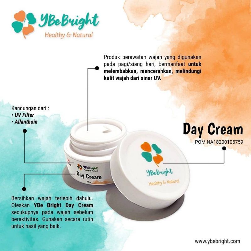 Day cream YBE BRIGHT (ecer)