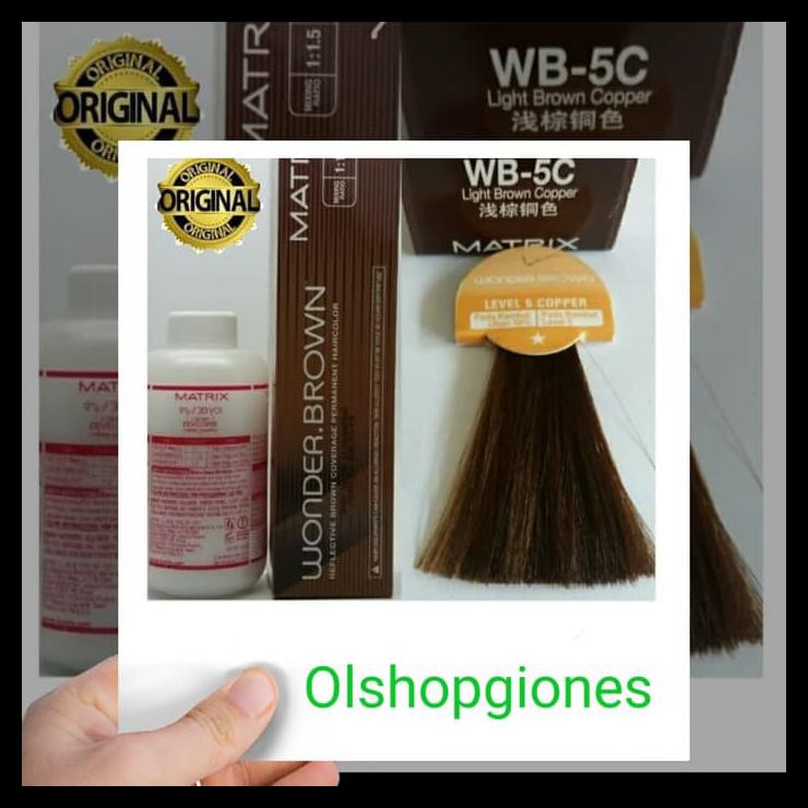 Matrix Cat Wonder Brown Wb-5C Cat Rambut + Oxydant ( Campuran )