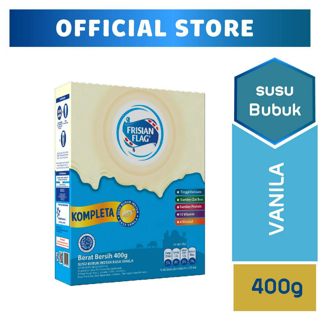 

Frisian Flag Kompleta Susu Bubuk Vanila 400 gr