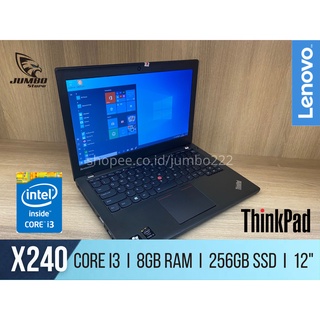 Laptop Lenovo Thinkpad X240 Core i3 4th Gen 8GB RAM 256GB SSD Display 12 HD Camera Slim Ultrabook