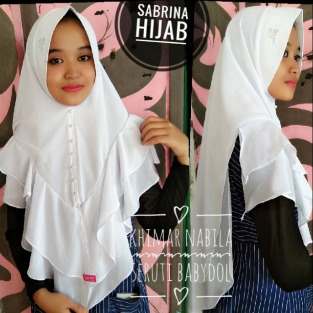 Hijab khimar mutiara sar'i