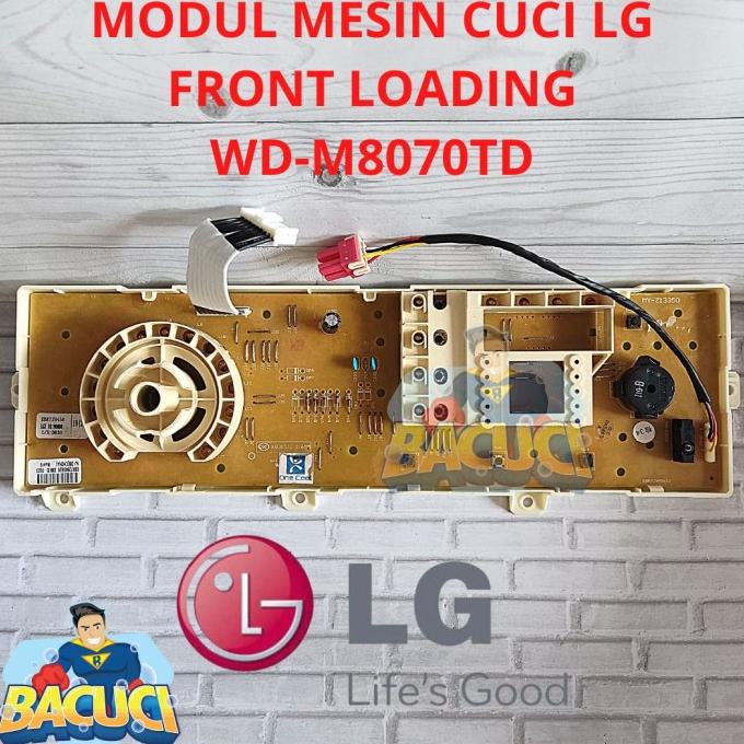 modul pcb mesin cuci lg front loading WD-M8070TD front loading display