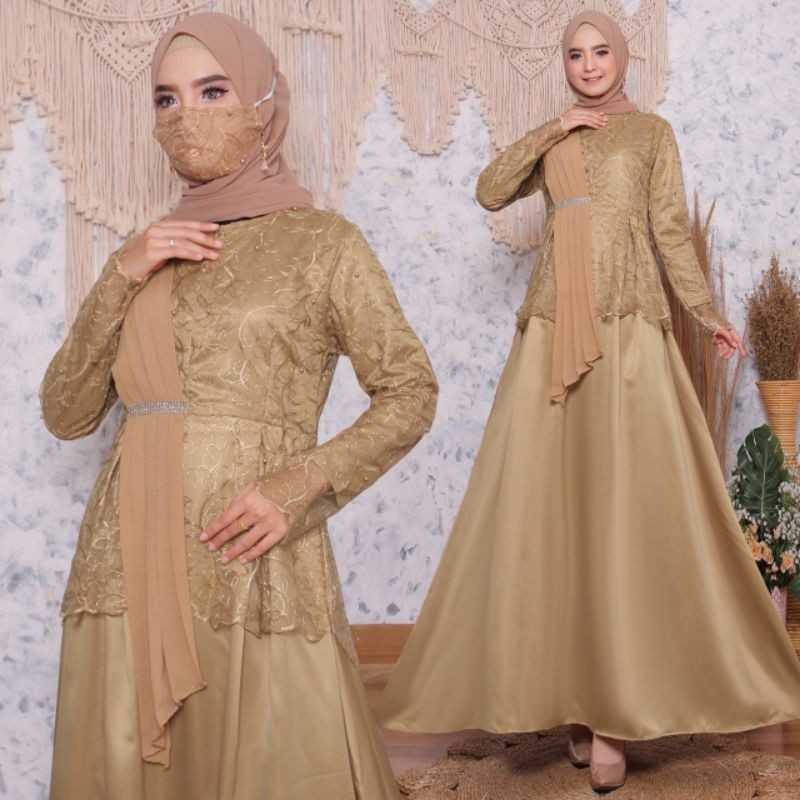 TERMURAHHH/BISA COD/GAMIS SELENDANG SERUTY/GAMIS PESTA /BY MJ