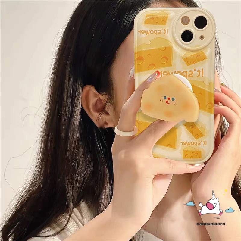 Soft Case Desain Kartun Keju 3D Untuk iPhone 11 14 13 12 Pro MAX 6 6s 7 8 14 Plus XR X XS MAX SE 2020