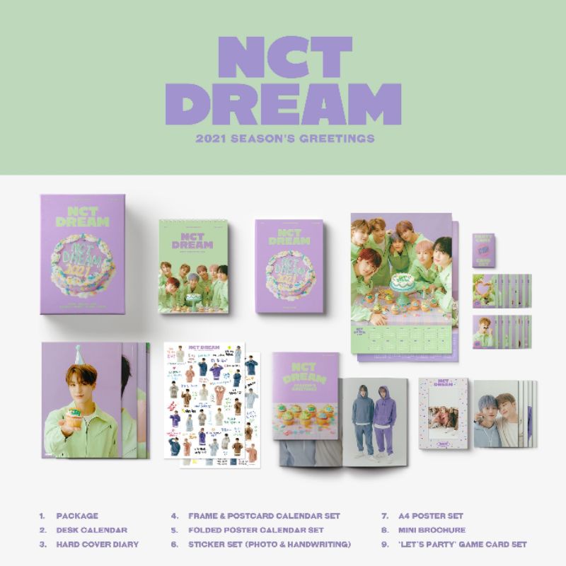 [READY STOCK] SHARING NCT DREAM SEASON GREETING 2021 WITHDRAMA