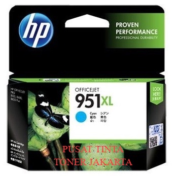Tinta HP 951 XL Cyan = HP Officejet Pro 8100, 8600 plus, 8600