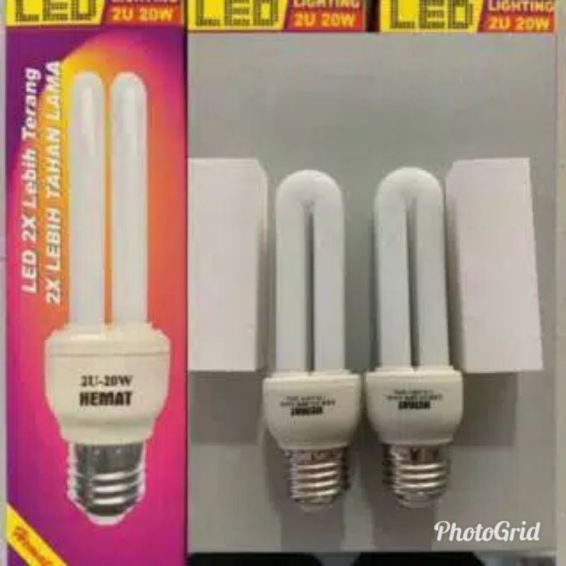 (HEMAT 80%) LAMPU LED 2U /HEMAT LED 20WATT