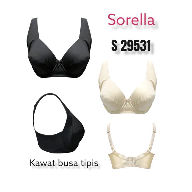 Harga promo bra sorella uk big size 36/38/40/42 CUP C. D. E