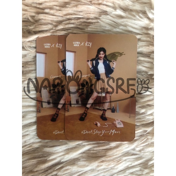 Ultra Milk x Itzy Chaeryeong Konsep Photocard
