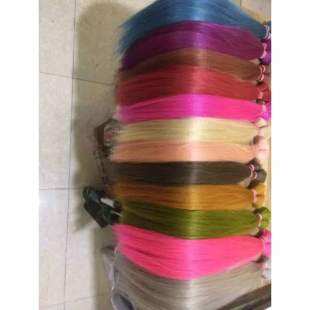 Rambut sambung warna asli
