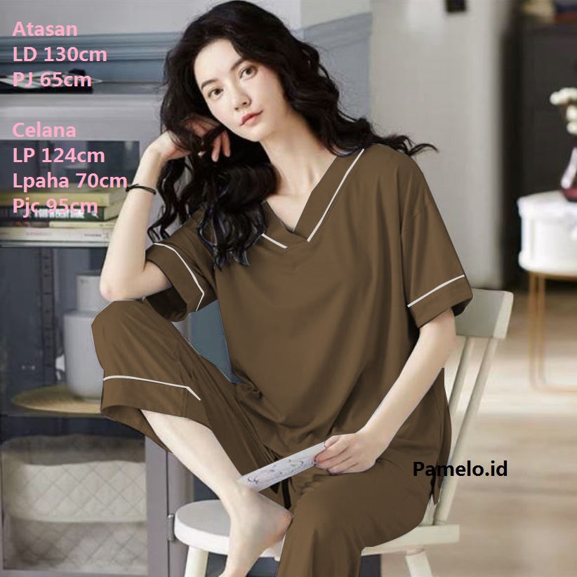 Pamelo id CP Jumbo Setelan Katun Rayon Jumbo/Pajamas Katun Rayon/Piyama Katun Rayon Jumbo/CPVJ Setelan Jumbo Baby doll Jumbo PVL Jumbo