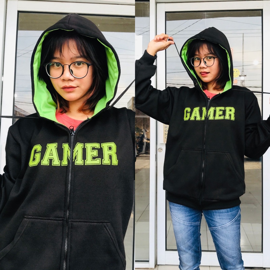 Jaket Razer Gamer Black Premium Cotton Fleece Unisex