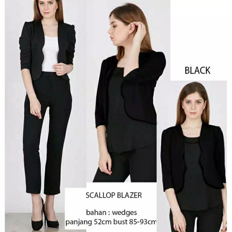 Scallop blazer allsize