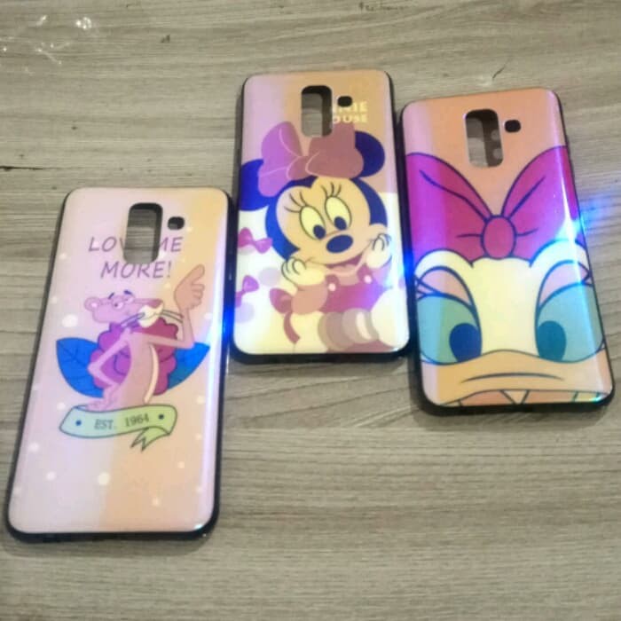 Ready Samsung A6 Plus Soft Case Blue Motif Karakter Blue Light Case A6 Plus