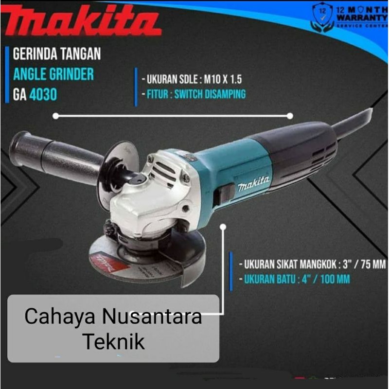 Jual Mesin Gerinda Tangan Makita 4 Inch GA4030 | Shopee Indonesia