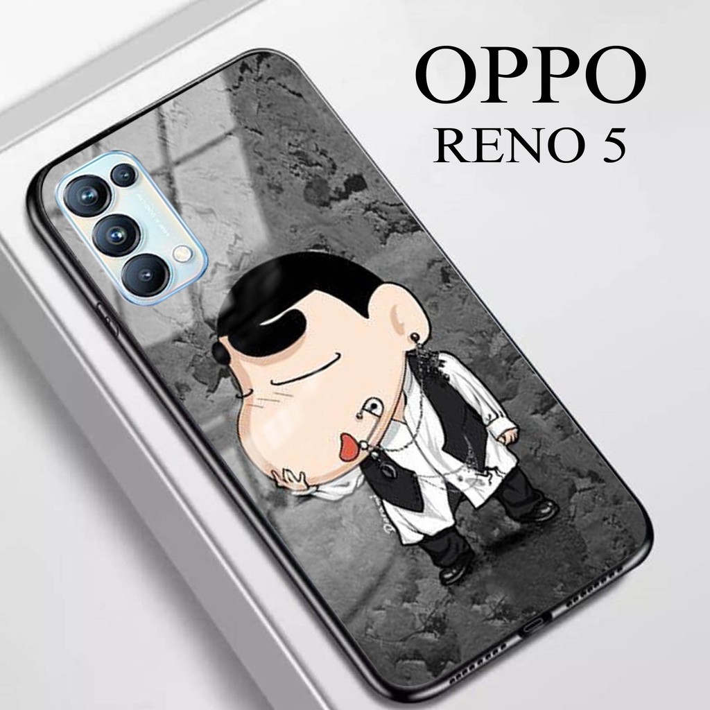 [S54] SOFTCASE KACA OPPO RENO 5 (SoftCase Glass Kaca)  OPPO RENO 5 (Casing Hanphone)