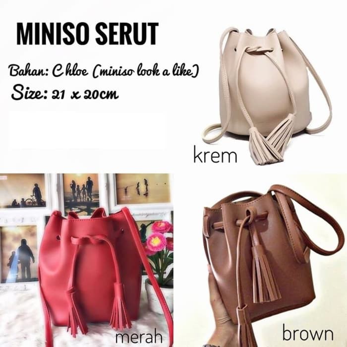 Tas Miniso Serut Ukuran TAS BARU