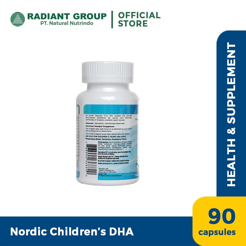 NORDIC CHILDREN'S DHA 90 SOFTGELS
