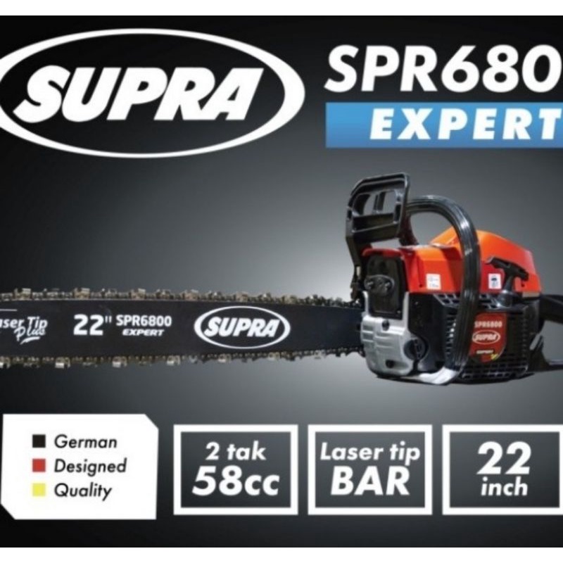 Mesin Gergaji Senso 22 Inch Bar Baja / Laser SUPRA Mesin Chainsaw
