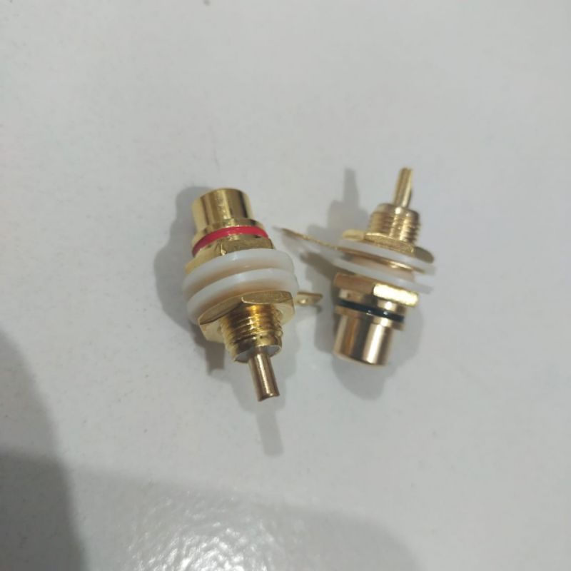 soket rca gold //1 pasang
