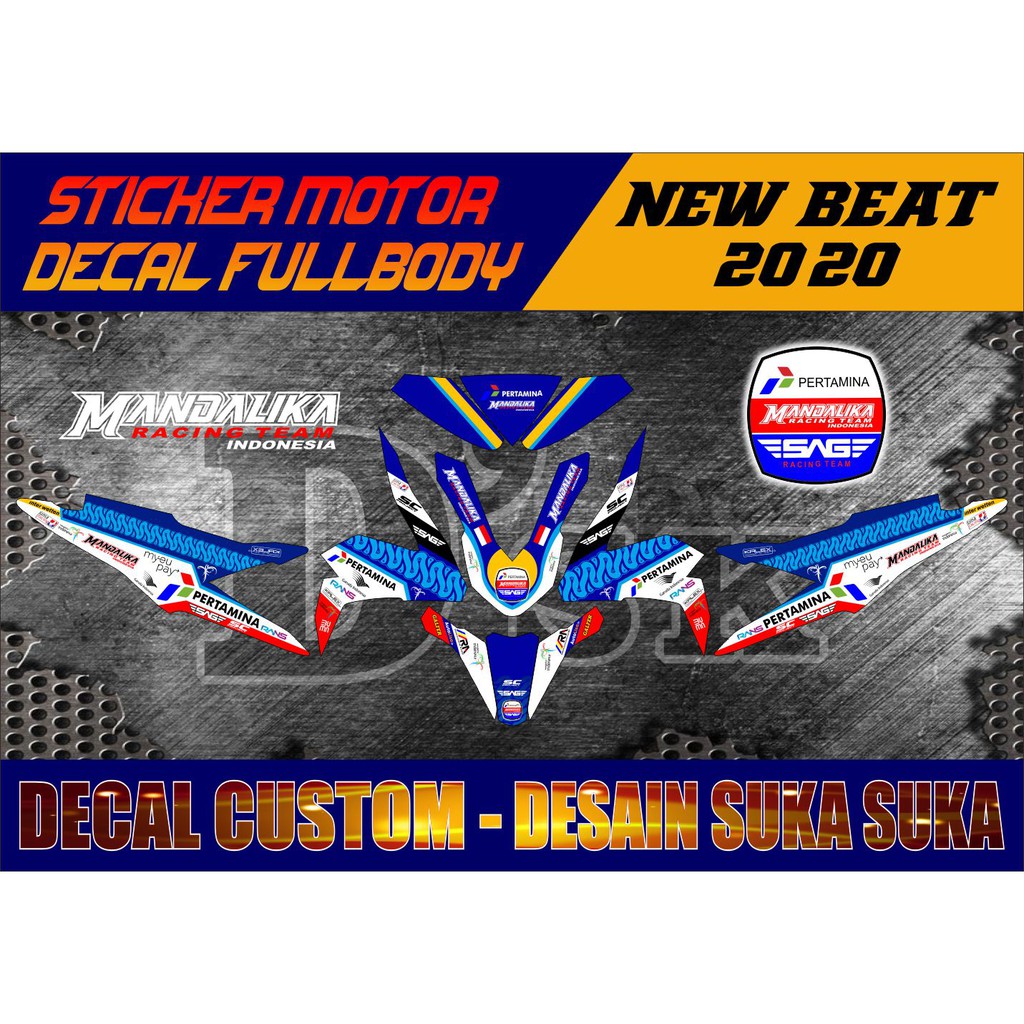 Sticker Decal Beat Deluxe 2020 Decal Sticker Beat 2020 Full body Sticker Decal Beat Street Mandalika