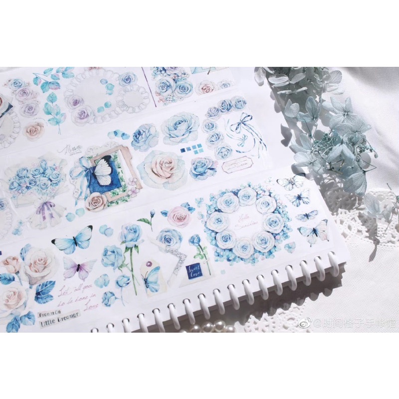 

[Sample] TimeGrid Rose Garden Washi & PET Tape