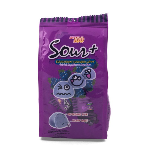 

Lot100 SOUR PLUS Blackcurrant Gummy (25 x 4gr)