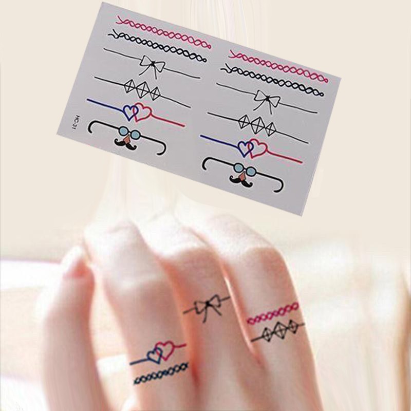 Sticker Tattoo Temporary Tato Temporer Tulisan