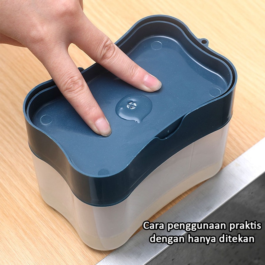 Dispenser sabun praktis | Soap Dispencer &amp; Holder spons cuci piring