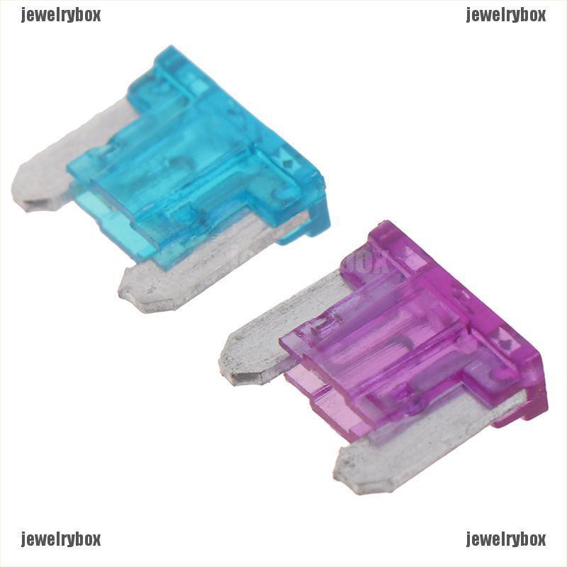 IFASHION - 100Pcs Blade Fuse Mini Micro Low Profile 3a5a7.5a10a15a 20a25a30a untuk Mobil